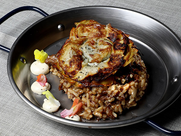 Arroz con alcachofa de La Bodega de Chema